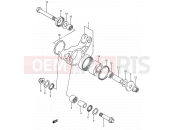 SUZUKI RM80 J (1988) (E03,E28,E33) 37 - CUSHION LEVER (MODEL H/J/K)