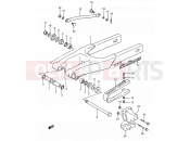 SUZUKI RM80 K (1989) (E03,E28,E33) 33A - REAR SWINGING ARM (MODEL K)