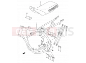 SUZUKI RM80 L (1990) (E03,E28,E33) 17 - FRAME - SEAT (MODEL H/J/K/L)