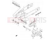 SUZUKI RM80 L (1990) (E03,E28,E33) 33B - REAR SWINGING ARM (MODEL L)