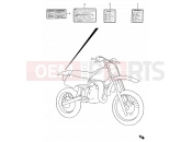 SUZUKI RM80 R (1994) (E03,E28,E33) CIMKE - FELIRAT