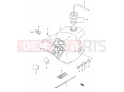 SUZUKI RM80 V (1997) (E03,E28,E33) 19A - FUEL TANK (MODEL V)