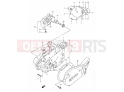 SUZUKI RM80 W (1998) (E03,E28,E33) 4 - CRANKCASE COVER- WATER PUMP