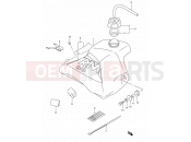 SUZUKI RM80 W (1998) (E03,E28,E33) 19B - FUEL TANK (MODEL W)