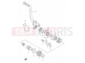 SUZUKI RM80 X (1999) (E03,E28,E33) 13 - KICK STARTER