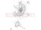 SUZUKI RM85 K6 (2006) (P03,P28) 31C - FRONT WHEEL (RM85LK5/LK6)