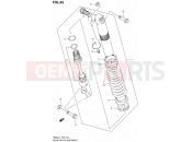 SUZUKI RM85 L4 (2014) (P03,P28,P33) 43 - REAR SHOCK ABSORBER (RM85LL4 P28)