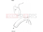 SUZUKI RM85 L4 (2014) (P19) 25 - FRONT FENDER
