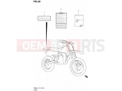 SUZUKI RM85 L4 (2014) (P19) 30 - LABEL (RM85L4 P19)