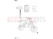 SUZUKI RM85 L4 (2014) (P19) 31 - LABEL (RM85LL4 P19)