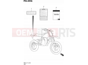SUZUKI RM85 L5 (2015) (P19) 496A - LABEL (RM85L5 P19)