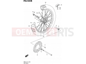 SUZUKI RM85 L5 (2015) (P19) 530B - FRONT WHEEL (RM85LL5 P19)