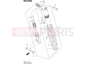 SUZUKI RM85 L5 (2015) (P19) 545A - REAR SHOCK ABSORBER (RM85L5 P19)