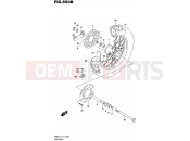 SUZUKI RM85 L5 (2015) (P19) 550B - REAR WHEEL (RM85LL5 P19)