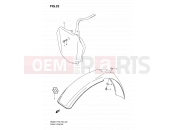 SUZUKI RM85L K7 (2007) (P03,P28) 23 - FRONT FENDER