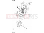 SUZUKI RM85L L2 (2012) (P03,P28.P33) 34 - FRONT WHEEL (RM85L2 P03)