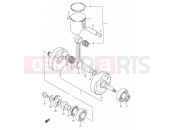 SUZUKI RMX250 M (1991) (E01) 5A - CRANKSHAFT (MODEL L/M/N)