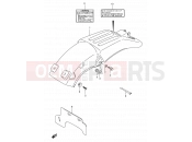 SUZUKI RMX250 M (1991) (E01) 30 - REAR FENDER