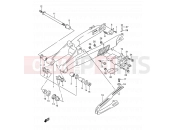 SUZUKI RMX250 M (1991) (E01) 37A - REAR SWINGING ARM (MODEL M/N)