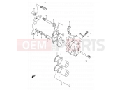 SUZUKI RMX250 M (1991) (E01) 35A - FRONT CALIPER (MODEL M/N/S)