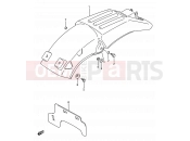 SUZUKI RMX250 K (1989) (E03,E28,E33) 38 - REAR FENDER