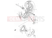 SUZUKI RMX250 K (1989) (E03,E28,E33) 29 - FRONT WHEEL (MODEL K/L)