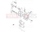 SUZUKI RMX250 K (1989) (E03,E28,E33) 33 - FRONT CALIPER (MODEL K/L)