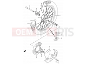 SUZUKI RMX250 M (1991) (E03,E28,E33) 29A - FRONT WHEEL (MODEL M)