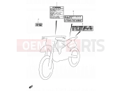 SUZUKI RMX250 X (1999) (E24) 33 - WARNING LABEL