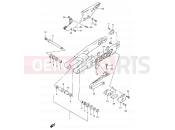 SUZUKI RMX250 X (1999) (E24) 41 - REAR SWING ARM