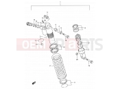 SUZUKI RMX250 X (1999) (E24) 42 - REAR SHOCK ABSORBER