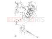 SUZUKI RMX250 X (1999) (E24) 44 - REAR WHEEL