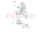 SUZUKI RMX250 S (1995) (E03) 35B - FRONT WHEEL (MODEL N/P/R/S)