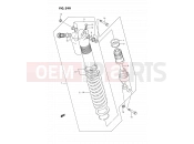 SUZUKI RMX250 S (1995) (E03) 39B - SHOCK ABSORBER (MODEL P/R/S/T)