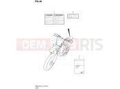SUZUKI RMX450Z L4 (2014) (E19) 40 - LABEL