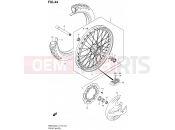 SUZUKI RMX450Z L4 (2014) (E19) 44 - FRONT WHEEL