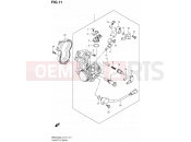 SUZUKI RMX450Z L4 (2014) (E71) 11 - THROTTLE BODY