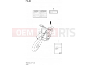 SUZUKI RMX450Z L4 (2014) (E71) 40 - LABEL