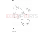 SUZUKI RMX450Z L4 (2014) (E71) 35 - HEADLAMP COVER
