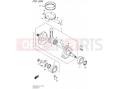 SUZUKI RMX450Z L5 (2015) (E71) 120A - CRANKSHAFT