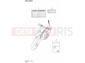 SUZUKI RMX450Z L5 (2015) (E71) 496A - LABEL