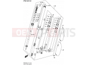 SUZUKI RMX450Z L5 (2015) (E71) 521A - FRONT FORK DAMPER
