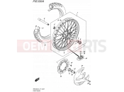 SUZUKI RMX450Z L5 (2015) (E71) 530A - FRONT WHEEL