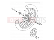 SUZUKI RMX50 K1 (2001) 33 - FRONT WHEEL