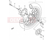 SUZUKI RMX50 K1 (2001) 42 - REAR WHEEL