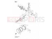 SUZUKI SFV650 L0 (2010) Gladius (E02) 7 - CRANKSHAFT