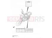 SUZUKI SFV650 L0 (2010) Gladius (E02) 47A - LABEL (MODEL L0)