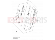 SUZUKI SFV650 L0 (2010) Gladius (E03,E28,E33) 50A - FRONT DAMPER (SFV650AL0)