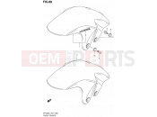 SUZUKI SFV650 L1 (2011) Gladius (E21) 88 - FRONT FENDER (SFV650UAL1 E21)