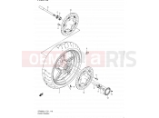 SUZUKI SFV650 L1 (2011) Gladius (E21) 118 - FRONT WHEEL (SFV650AL1 E21)